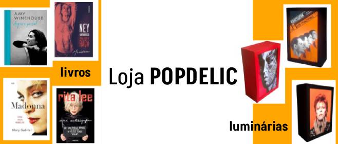 Loja Popdelic - livros, luminárias.